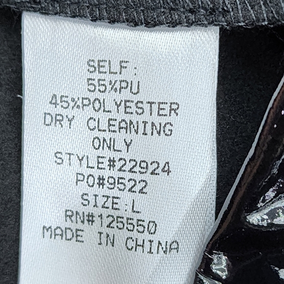 Nichole Lynel Women's Black Latex Pants - L - Picture 6 of 7